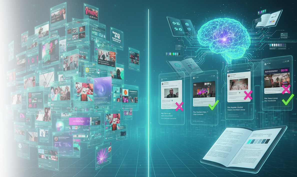 AI brand content collage